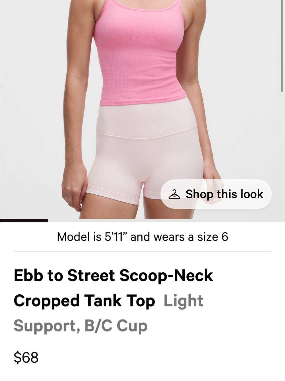 Lululemon Ebb Tank top
